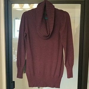 Cowl neck tonic sweater
